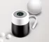 Coffee Mug Temperature Display With Handle Pure Black Color