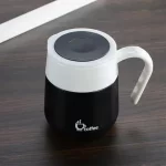Temperature Display Coffee Mug With Handle – Black Color