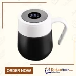 Temperature Display Coffee Mug With Handle – Black Color